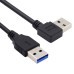 90 Degree Right Angle USB 3.0 Type-A Male to USB Type-A Male Hard Drive Adapter Cable 90 Degree Right Angle USB 3.0 Type-A Male to USB Type-A Male Hard Drive Adapter Cable