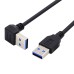 90 Degree Right Angle USB 3.0 Type-A Male to USB Type-A Male Hard Drive Adapter Cable 90 Degree Right Angle USB 3.0 Type-A Male to USB Type-A Male Hard Drive Adapter Cable
