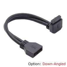 90 Degree Right Angle USB 3.0 20Pin to 19pin Head Cable for Motherboard Extension 90 Degree Right Angle USB 3.0 20Pin to 19pin Head Cable for Motherboard Extension