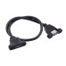 Panel Mount Screw-Lock USB 3.0 Micro Socket to Panel Mount USB-A Female Enclosure Internal Cable Panel Mount Screw-Lock USB 3.0 Micro Socket to Panel Mount USB-A Female Enclosure Internal Cable