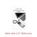 USB to SATA 22 Pin Adapter Cable for 2.5" Hard Disk SSD Driver USB to SATA 22 Pin Adapter Cable for 2.5" Hard Disk SSD Driver