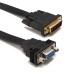 DVI-D 24+1 Male to VGA Female Video with Flat Cable Adapter / Converter DVI-D 24+1 Male to VGA Female Video with Flat Cable Adapter / Converter