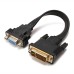 DVI-D 24+1 Male to VGA Female Video with Flat Cable Adapter / Converter DVI-D 24+1 Male to VGA Female Video with Flat Cable Adapter / Converter