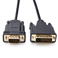 Long DVI-D 24+1 Male to VGA Female Video Extension Cable