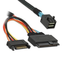 Mini SAS HD to U.2 | SFF-8643 to SFF-8639 Cable with 15Pin SATA Power for U.2 SSD Mini SAS HD to U.2 | SFF-8643 to SFF-8639 Cable with 15Pin SATA Power for U.2 SSD