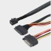 Mini SAS HD to U.2 | SFF-8643 to SFF-8639 Cable with 15Pin SATA Power for U.2 SSD Mini SAS HD to U.2 | SFF-8643 to SFF-8639 Cable with 15Pin SATA Power for U.2 SSD