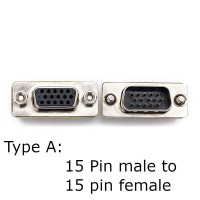 15Pin D-Sub15 VGA Male to Female adapter | 15Pin D-Sub15 VGA Female to Female adapter | 15Pin D-Sub15 VGA Female to Female adapter 15Pin D-Sub15 VGA Male to Female adapter | 15Pin D-Sub15 VGA Female to Female adapter | 15Pin D-Sub15 VGA Female to Female adapter