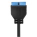 USB 3.1 Type-E Male to USB 20 Pin Header Male Adapter Extension Cable USB 3.1 Type-E Male to USB 20 Pin Header Male Adapter Extension Cable