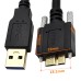 USB 3.0 Micro-B Screw-Locking Panel Mount Feeder Cable for Data Transmission and Charging USB 3.0 Micro-B Screw-Locking Panel Mount Feeder Cable for Data Transmission and Charging