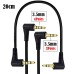 Right Angle 4 Pole Aux 3.5mm Jack to Right Angle 3 Pole Aux 3.5mm Jack Stereo Cable Right Angle 4 Pole Aux 3.5mm Jack to Right Angle 3 Pole Aux 3.5mm Jack Stereo Cable