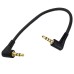 Right Angle 4 Pole Aux 3.5mm Jack to Right Angle 3 Pole Aux 3.5mm Jack Stereo Cable Right Angle 4 Pole Aux 3.5mm Jack to Right Angle 3 Pole Aux 3.5mm Jack Stereo Cable