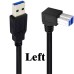 USB 3.0 Right Angle USB-B Male to USB-A Male Extension Cable for Printer / Hard Disk / Scanner USB 3.0 Right Angle USB-B Male to USB-A Male Extension Cable for Printer / Hard Disk / Scanner