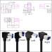 USB 3.0 Right Angle USB-B Male to USB-A Male Extension Cable for Printer / Hard Disk / Scanner USB 3.0 Right Angle USB-B Male to USB-A Male Extension Cable for Printer / Hard Disk / Scanner