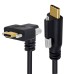 Single Screw Locking / Thumb Lock Panel Mount to Dual Screw Locking Panel Mount USB-C to USB-C, Male to Male Extension Cable Single Screw Locking / Thumb Lock Panel Mount to Dual Screw Locking Panel Mount USB-C to USB-C, Male to Male Extension Cable