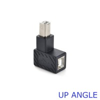 USB Adapter (90 degree Right Angle USB 2.0 Type B male to Female Coupler) USB Adapter (90 degree Right Angle USB 2.0 Type B male to Female Coupler)