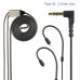 Right Angle 3-pole TRS Audio Cable for Sennheiser HD650 HD6XX HD660S HD580 HD58X HD545 HD535 Headphones | 3.5mm Male Jack(1/8") Extension Aux Cord