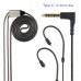 Right Angle 3-pole TRS Audio Cable for Sennheiser HD650 HD6XX HD660S HD580 HD58X HD545 HD535 Headphones | 3.5mm Male Jack(1/8") Extension Aux Cord