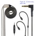 Right Angle 3-pole TRS Audio Cable for Sennheiser HD650 HD6XX HD660S HD580 HD58X HD545 HD535 Headphones | 3.5mm Male Jack(1/8") Extension Aux Cord