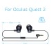 Right Angle 3.5mm Audio in-Ear Short Headphone Compatible for Oculus Quest 2 Meta Quest Pro 