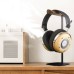 Solid Heavy Base Nature Wood & Alloy Headphone Stand