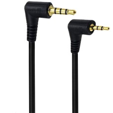 Right Angle 3 Pole Aux 2.5mm Jack to Right Angle 4 Pole Aux 3.5mm Jack Stereo Cable Right Angle 3 Pole Aux 2.5mm Jack to Right Angle 4 Pole Aux 3.5mm Jack Stereo Cable