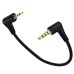Right Angle 3 Pole Aux 2.5mm Jack to Right Angle 4 Pole Aux 3.5mm Jack Stereo Cable