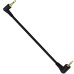 Right Angle 3 Pole Aux 2.5mm Jack to Right Angle 4 Pole Aux 3.5mm Jack Stereo Cable