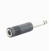 1/4in 6.35mm Mono Jack Socket to 6.35mm Mono Male Plug Audio Adapter