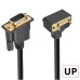 90 Degree Right-Angled DB15 HD VGA Male to Male Straight Thru Cable 90 Degree Right-Angled DB15 HD VGA Male to Male Straight Thru Cable