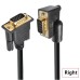 90 Degree Right-Angled DB15 HD VGA Male to Male Straight Thru Cable 90 Degree Right-Angled DB15 HD VGA Male to Male Straight Thru Cable