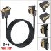 90 Degree Right-Angled DB15 HD VGA Male to Male Straight Thru Cable 90 Degree Right-Angled DB15 HD VGA Male to Male Straight Thru Cable