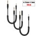 Spiral Coil Retractable Stereo 6.35mm 1/4" to Mono 3.5mm 1/8" Male to Male Audio Cable Spiral Coil Retractable Stereo 6.35mm 1/4" to Mono 3.5mm 1/8" Male to Male Audio Cable