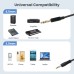 Spring Coil Retractable 6.35mm 1/4" to 3.5mm 1/8" Male to Male Stereo Cable Spring Coil Retractable 6.35mm 1/4" to 3.5mm 1/8" Male to Male Stereo Cable