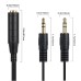Coiled Spring Retractable 6.35mm 1/4" to 3.5mm 1/8" Male to Female Stereo Cable Coiled Spring Retractable 6.35mm 1/4" to 3.5mm 1/8" Male to Female Stereo Cable