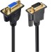 90-Degree Right-Angled DB-15 VGA Male to Female Straight Thru Cable 90-Degree Right-Angled DB-15 VGA Male to Female Straight Thru Cable