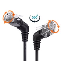 Swivel Right Angled 8P8C STP Cat6 LAN Ethernet Network Patch Cord Jumper Cable Swivel Right Angled 8P8C STP Cat6 LAN Ethernet Network Patch Cord Jumper Cable