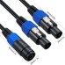 Speakon Female to Speakon 2 Male Splitter Cable | Universal PRO Audio DJ/PA Speaker Cable Speakon Female to Speakon 2 Male Splitter Cable | Universal PRO Audio DJ/PA Speaker Cable