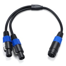 Speakon Female to Speakon 2 Male Splitter Cable | Universal PRO Audio DJ/PA Speaker Cable Speakon Female to Speakon 2 Male Splitter Cable | Universal PRO Audio DJ/PA Speaker Cable