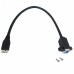Panel Mount USB 3.0 Type-B to USB 3.0 Micro-B Cable Panel Mount USB 3.0 Type-B to USB 3.0 Micro-B Cable