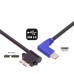 90 degree Angled USB-C to 90 degree Angled USB 3.0 Micro male to male OTG Cable 90 degree Angled USB-C to 90 degree Angled USB 3.0 Micro male to male OTG Cable