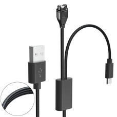 Wireless USB Charge Cable with braided jacket for Garmin Bounce SmartWatch and extra USB-C end for charging SmartPhones Wireless USB Charge Cable with braided jacket for Garmin Bounce SmartWatch and extra USB-C end for charging SmartPhones