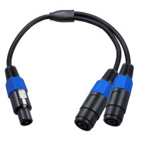Speakon Male to Speakon 2 Female Splitter Cable | Universal PRO Audio DJ/PA Speaker Cable Speakon Male to Speakon 2 Female Splitter Cable | Universal PRO Audio DJ/PA Speaker Cable