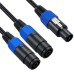 Speakon Male to Speakon 2 Female Splitter Cable | Universal PRO Audio DJ/PA Speaker Cable Speakon Male to Speakon 2 Female Splitter Cable | Universal PRO Audio DJ/PA Speaker Cable