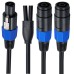 Speakon Male to Speakon 2 Female Splitter Cable | Universal PRO Audio DJ/PA Speaker Cable Speakon Male to Speakon 2 Female Splitter Cable | Universal PRO Audio DJ/PA Speaker Cable