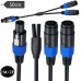 Speakon Male to Speakon 2 Female Splitter Cable | Universal PRO Audio DJ/PA Speaker Cable Speakon Male to Speakon 2 Female Splitter Cable | Universal PRO Audio DJ/PA Speaker Cable