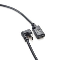 USB Mini to Back-Angled 360 degree Angled USB-C Gaming Charging Cable