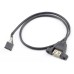 OEM Dupont 2.54mm pitch 5Pin (Motherboard 5pin Female Header) to Panel Mount USB 2.0 Port (USB-A Socket) OEM Dupont 2.54mm pitch 5Pin (Motherboard 5pin Female Header) to Panel Mount USB 2.0 Port (USB-A Socket)