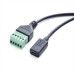 USB-C Jack to 5 Pin / Way Terminal Block, Pluggable Type Adaptor Cable USB-C Jack to 5 Pin / Way Terminal Block, Pluggable Type Adaptor Cable