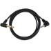 Right Angle 3.5mm TRS (M) to Right Angle 6.35mm TRS (M) Cable