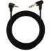 Right Angle 3.5mm TRS (M) to Right Angle 6.35mm TRS (M) Cable